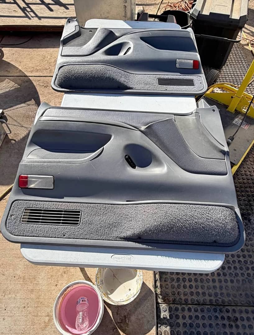 OEM gray door panel set for 1992–1997 Ford trucks